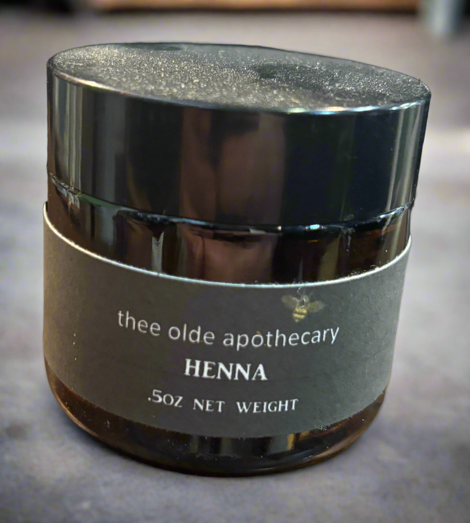 Red Henna Powder Jar