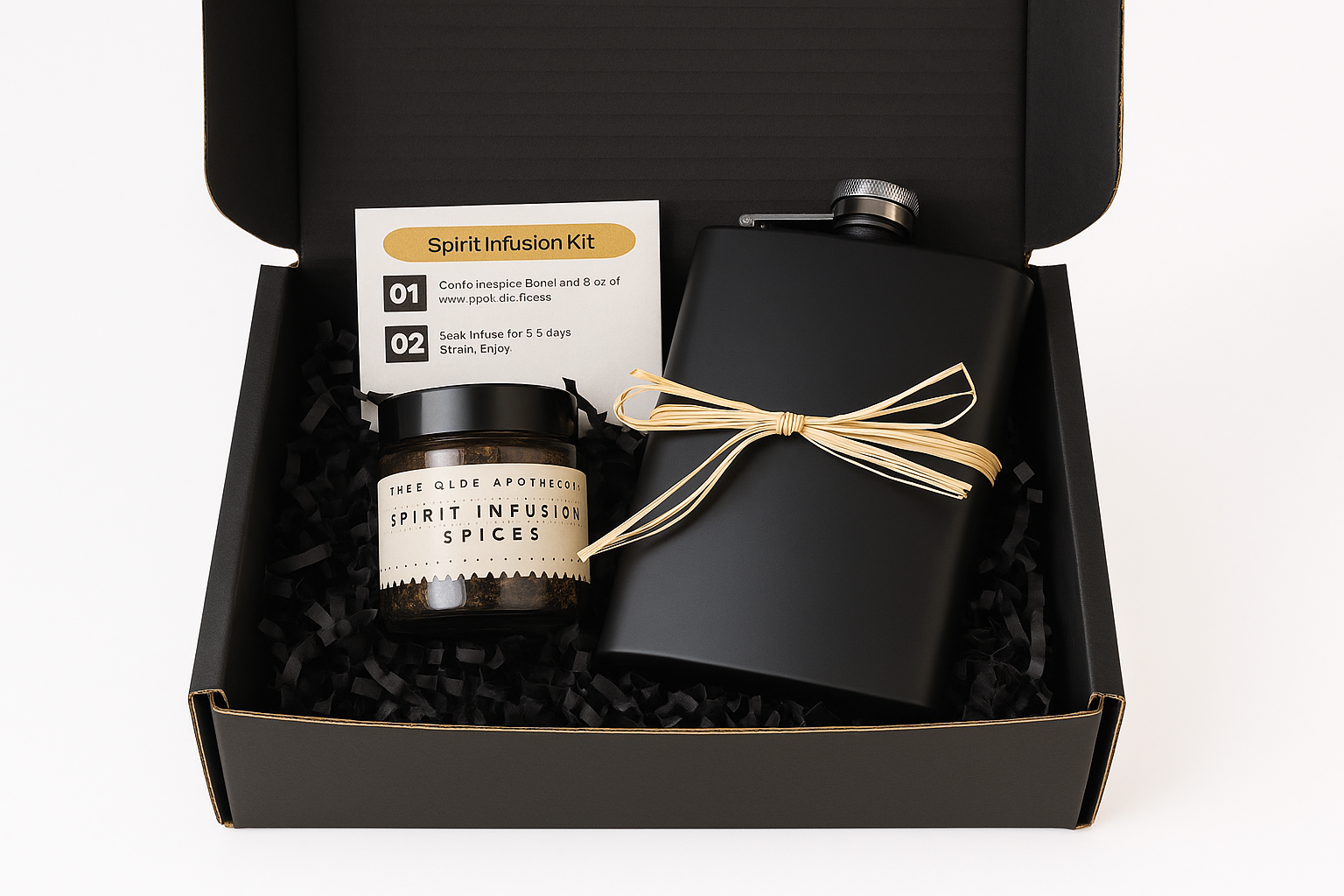 Whiskey Flask Infusion Box Set